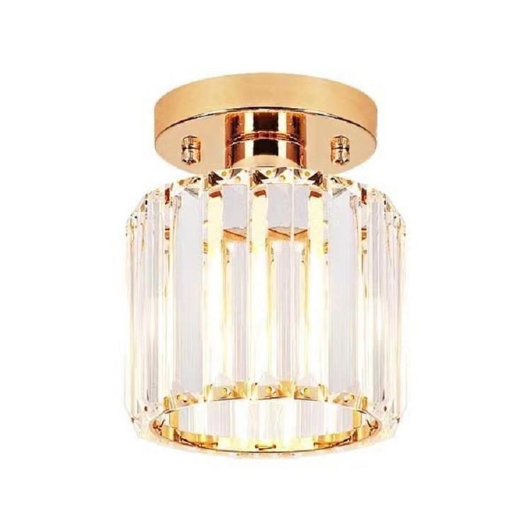 Crystal Ceiling Light for Modern Spaces - Elegant, Simple, Nordic Design for Corridors, Balconies, Entrances, and Bedrooms