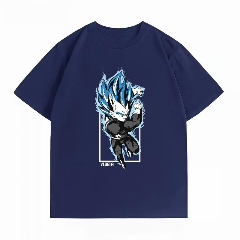 Unisexs Clothing New 100 Cotton Summer TShirt Dragon Ball Unisexs TShirt Vegeta Print Casual Unisexs TShirt