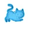 Cute Cat Silicone Mold DIY Earring Necklace Keychain Pendant Molds Super Glossy Animal Epoxy Resin Casting Mold Craft