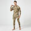 Men's Outdoor Tactical Camouflage Fleece Cycling Underwear Set