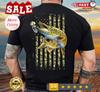 Muskellunge Fishing American Camo USA Flag for Fisherman, Muskie North America T