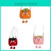 Cute Watermelon Woven Handbag With Magnetic Closure For Daily Use