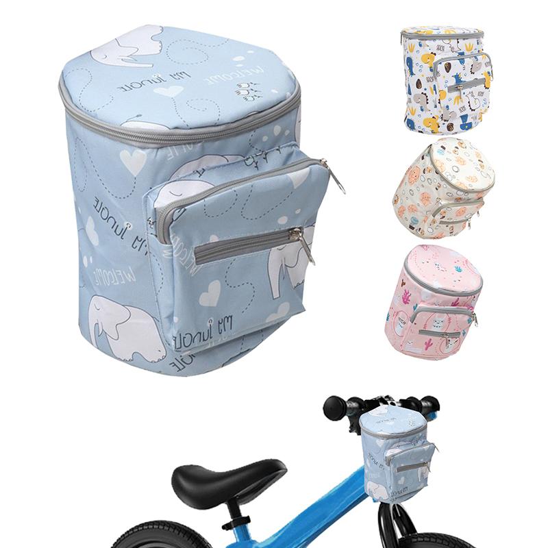 

Kids Bicycle Handlebar Bag Front Bike Basket for Children Outdoor Cycling Bike Phone Mount Bags Bicycle Storage Pocket синій