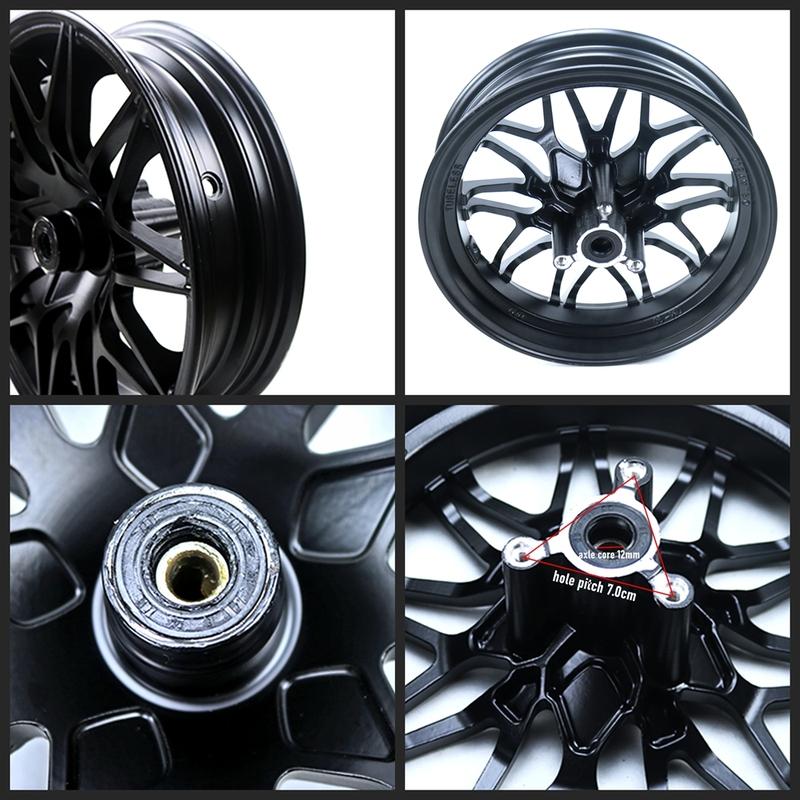 12*2.75 inch-7.0 Electroplate Aluminum Wheel Hub Motorcycle Front Rim For Yamaha Aerox BWS RSZ FORCE M3 Monkey Ninebot NIU N1S