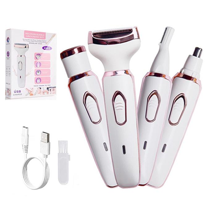 Women's 4-in-1 Painless Electric Shaver with USB Charging