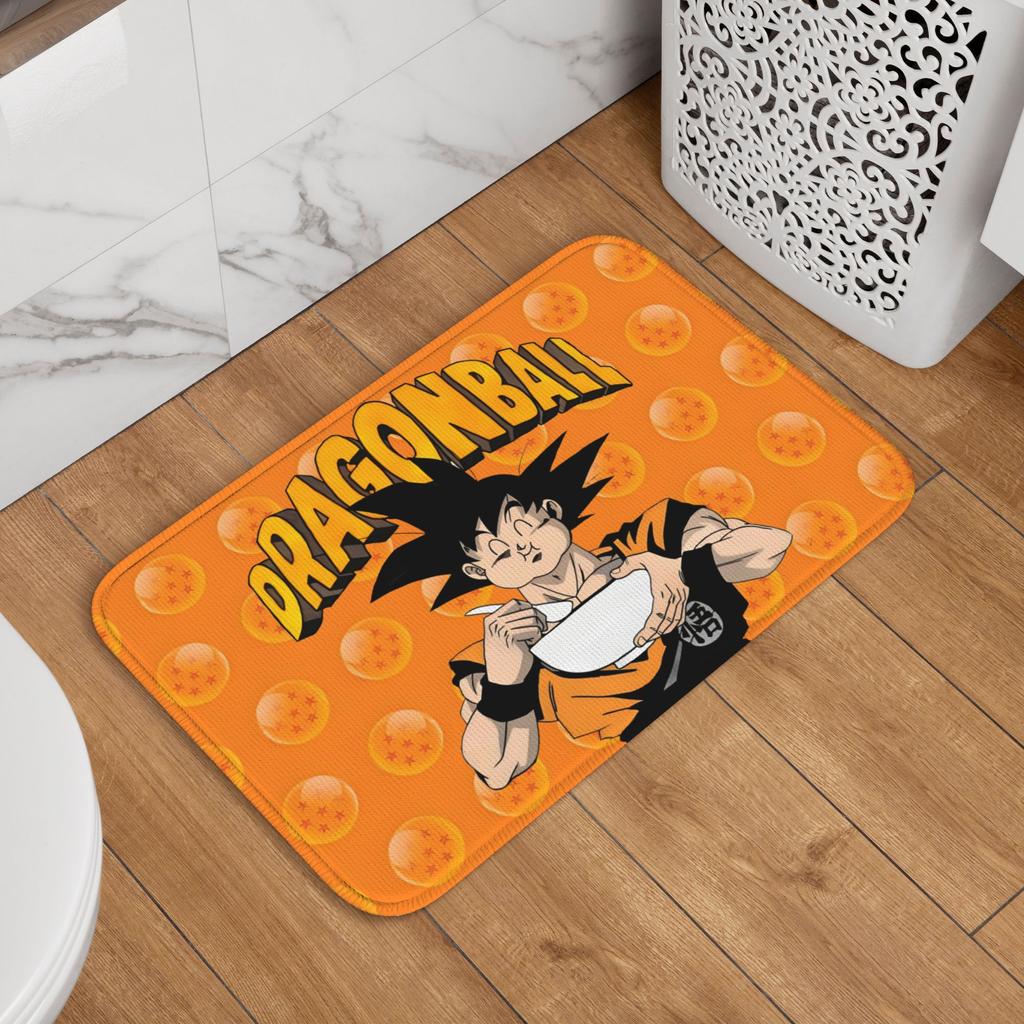 Custom Goku Anime Doormat Anti-Slip Entrance Welcome Kitchen Bath Floor Door Mat Cute Cartoon Toilet Living Room Carpet Rug