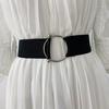 Belts for Women Simple Waist Elastic Ladies Band Round Buckle Decoration Coat Sweater Fashion Dress