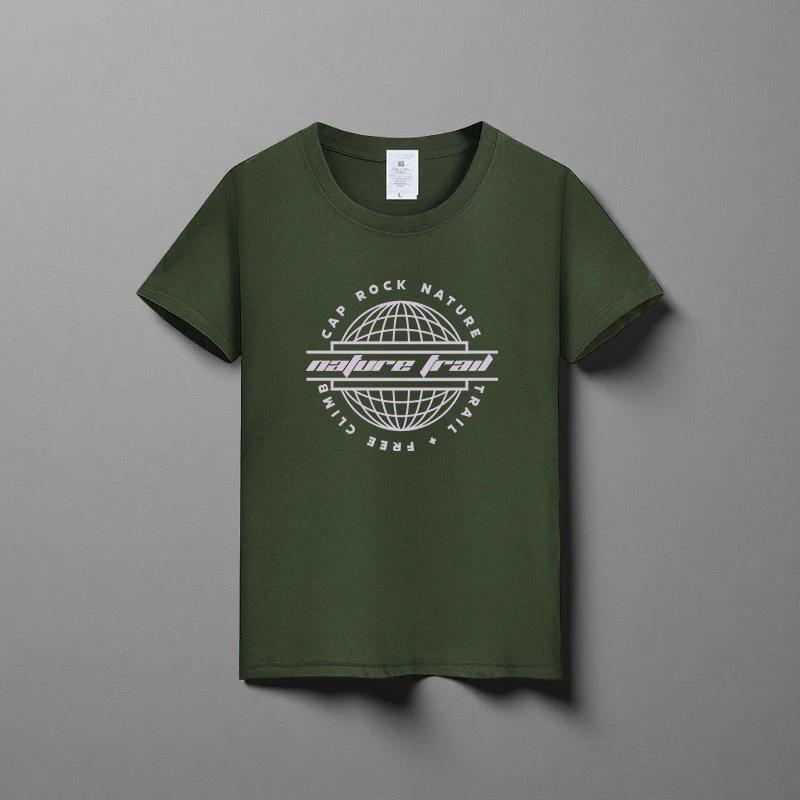 Letní Nové Unisex Všestranné Tričko z Čisté Bavlny Módní Ležérní Top s Kulatým Výstřihem Prodyšné Volného Střihu Tričko s Krátkým Rukávem s Potiskem