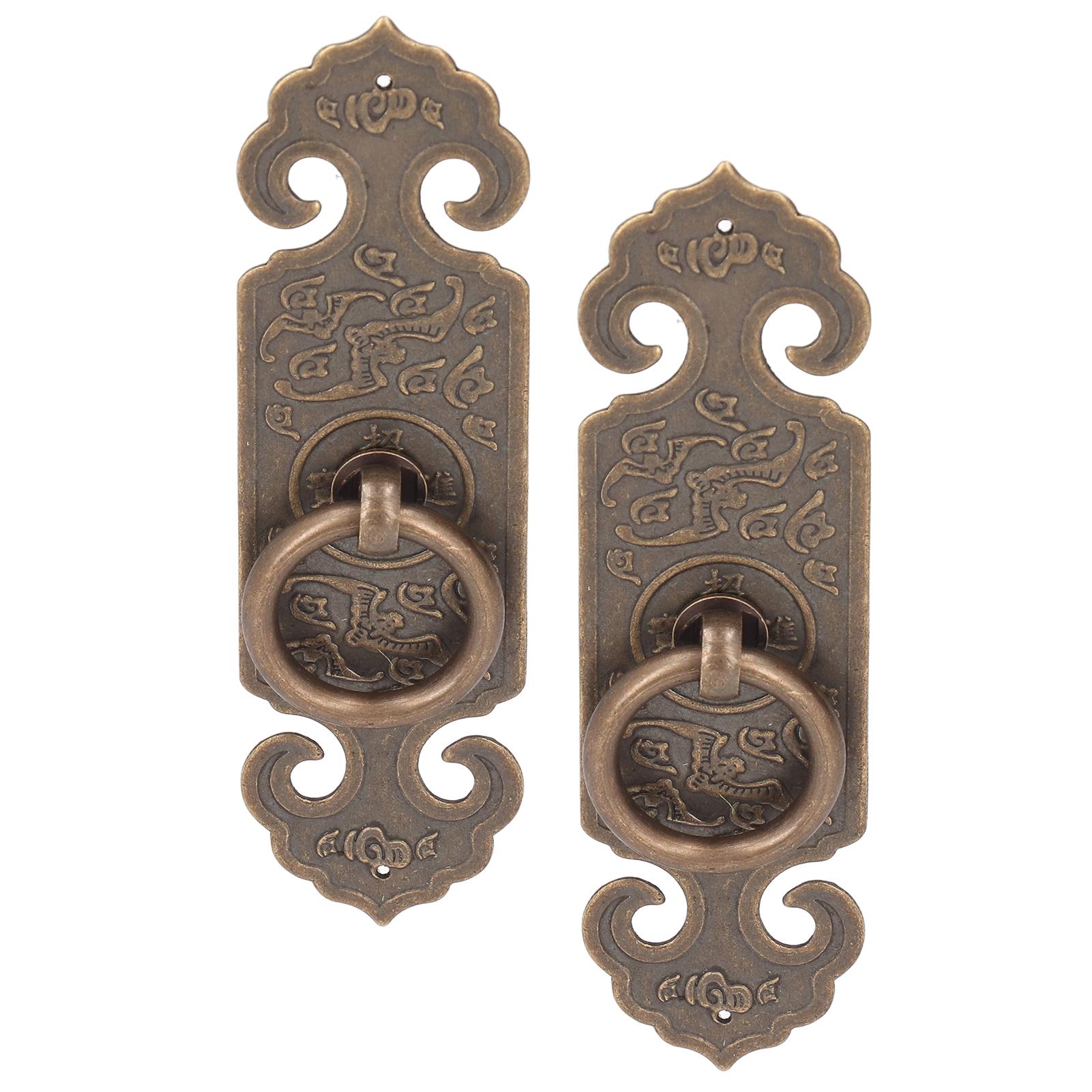 

Антикварная ручка в стиле ретро, изысканная красивая коррозионно-стойкая латунная ручка для ящика шкафа