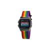 CASIO Custom Collection Quartz Movement Nylon Strap Watch Unisex Black Dial A158WA-1(Watch5--)