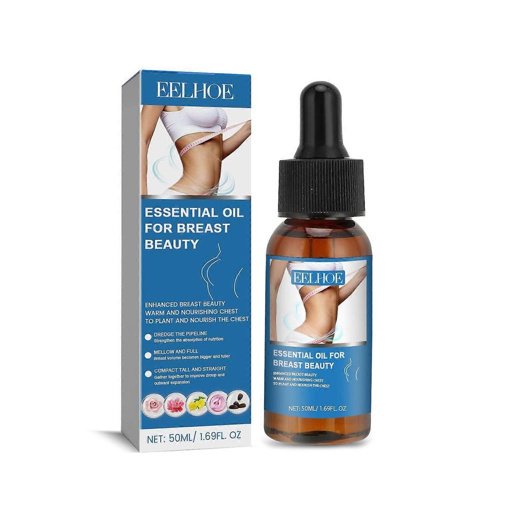 Breast Lift & Firming Massage Oil Rose, Geranium & Grapeseed Blend for Moisturizing and Firming (Daily Use)