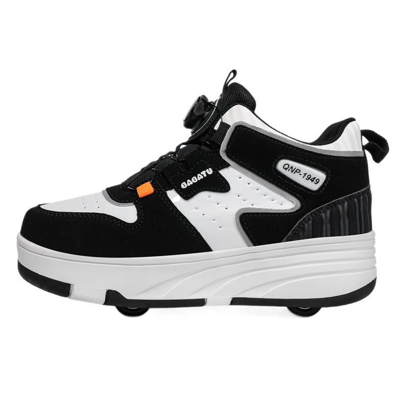 2025 A/W Unisex Kids' Two-Wheel Sports Shoes with Rotating Button