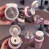 600ml Kawaii 316 Stainless Steel Thermos, Double Wall Vacuum Insulated Water Bottle with Handle & Lanyard for Outdoor Tea
