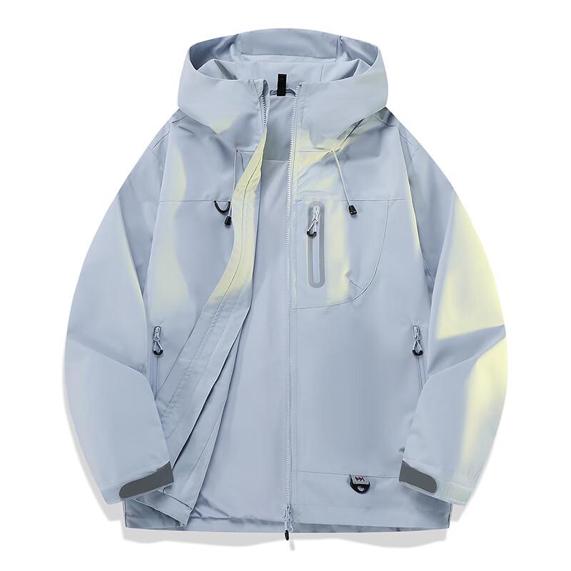 Wassup Sohot Men's Outdoor Windproof Waterproof Hooded Jacket