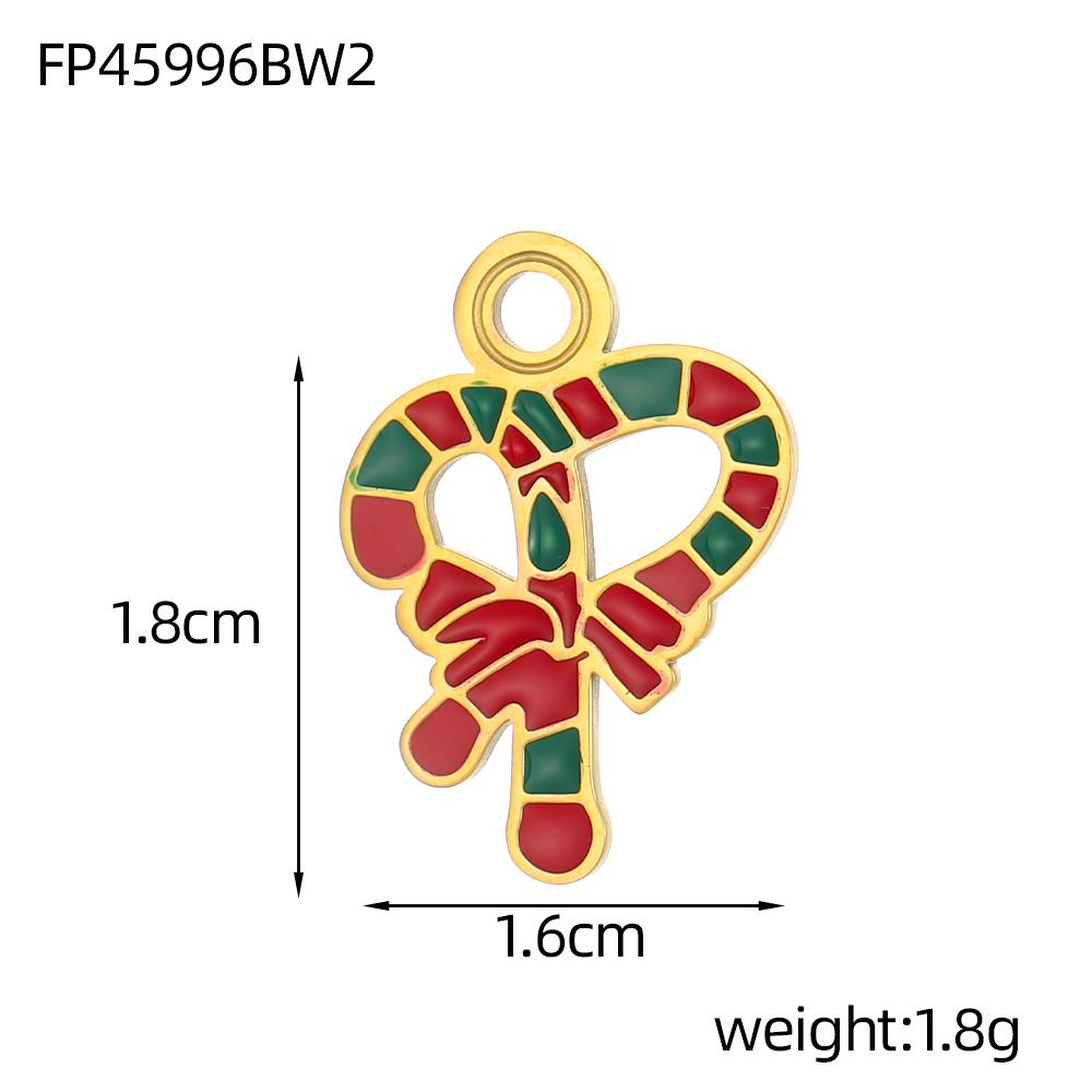 CARLIDANA Unique Diy Jewelry Charms Accessories Tree Santa Claus Enamel Christmas Charms for Bracelet Necklaces Waterproof