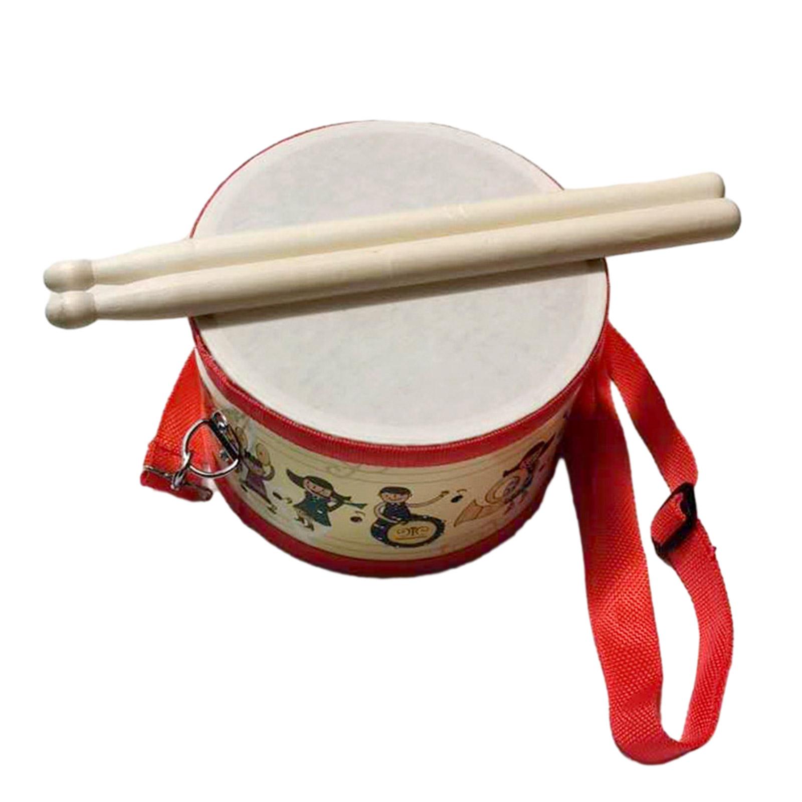 

Деревянный барабан для детей Музыкальный инструмент Игрушка Барабан для малыша Сенсорный перкуссионный инструмент Игрушка Обучающая игрушка для музыки Орфа 3