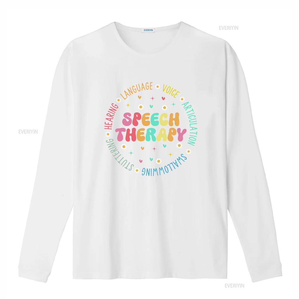Speech Language PathologisT T Shirt SLP Pathology Sweater Teacher Graduation vintage Washed designer clothes streetwear Casual