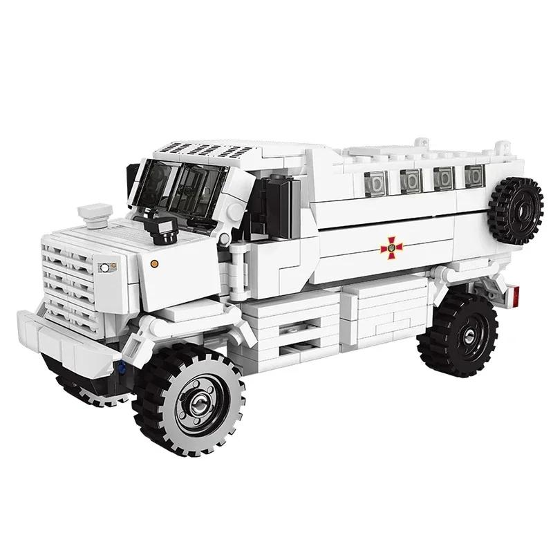 New Military Series Armored Vehicle Transport Truck Building Blocks Leopard Tank Set T64 Tank MOC Bricks Educational Toys