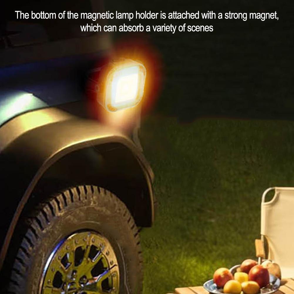 LED Camping Flashlight with Type C Rechargeable Battery for Outdoor Use