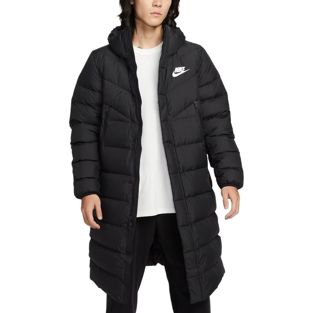 Nike Sportswear Down Windrunner Parka Lightweight Breathable Warm Waterproof Hooded Long Sleeve Down Jacket Men Jackets IB2963-010