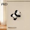 Plush Animal Refrigerator Magnet Fridge Decoration, Stuffed Panda Magnetic Ornament, Decoration Raccoon Shape for Home Kitchen Metal Surface