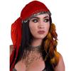 Crochet Belly Dance Accessories Traditional Dance Costume Headwear Coin Headscarf  Belly Dance