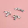 Sterling Silver Fish Pendant with Tassel Charm for DIY Bracelets/Necklaces