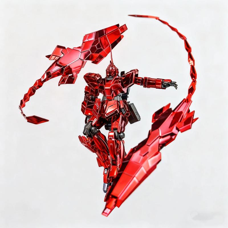 Xingdong Hg 1/144 Plated Phoenix Unit 3 Unicorn Mode Posable Assembly Model Kit Action Figures Collectible Toys Anime Fan Gifts