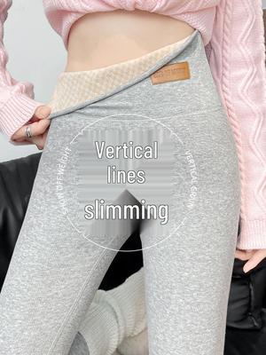 2025 Women's High Waist Ribbed Velvet Winter Base Layer Pants - Slimming, Warm, and Thickened for Outer or Inner Wear