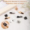 Set Magnetic Snaps 24 Pieces Sew On Clasps Snap Fastener Magnets No-Sew Closures For Purses Bags Tote Buttons