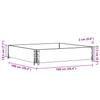 Planting Box Gray 100x100 cm Solid Pine Wood