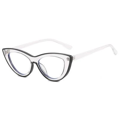 Stilvolle Cat-Eye-Brille Damen Herren Transparent Brillenmarke Designer Niedlich Klare Brille Mode Optischer Rahmen
