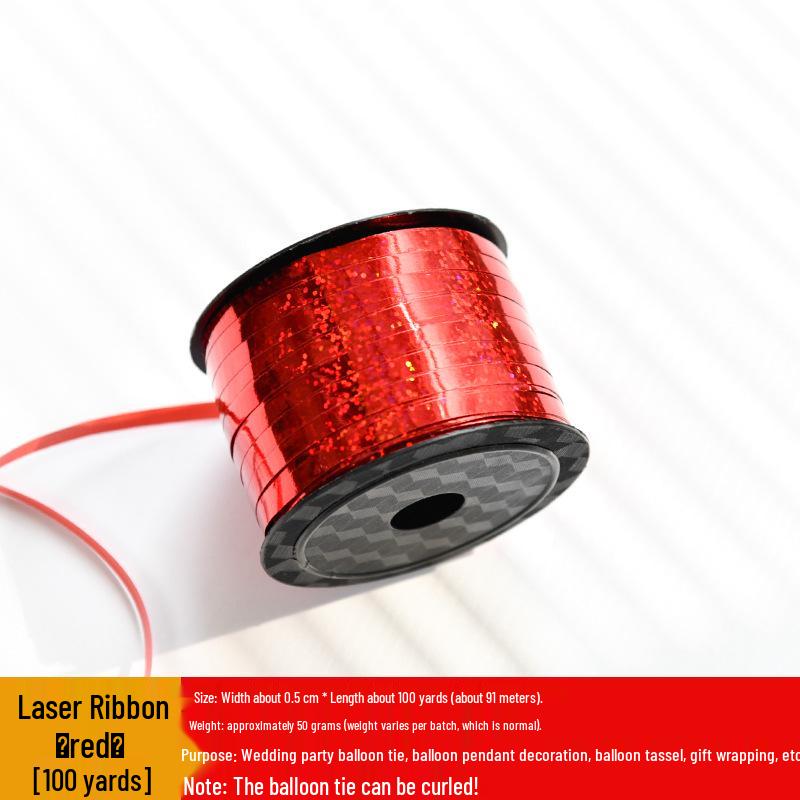 Laser Tinsel Ribbon & Balloon Garland for Parties