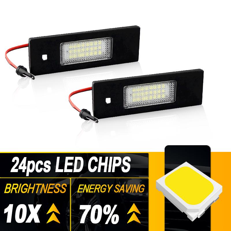 2PCS 12V White Led Number License Plate Light Lamp for BMW 1 Series E81 2006-2012 E87/E87N 2004-2012 F20 F21 2011-2020