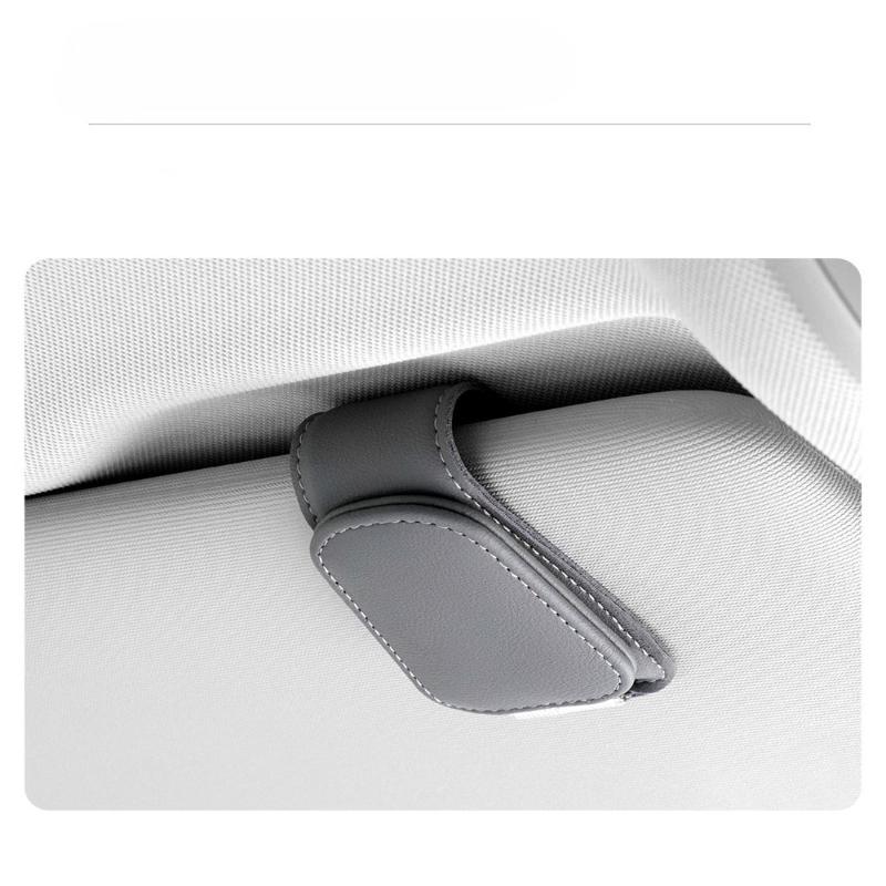 1Pc Car Visor Glasses Clip Multifunctional Car Glasses Frame Leather Car Storage Box Car Sunglasses Clip Clip