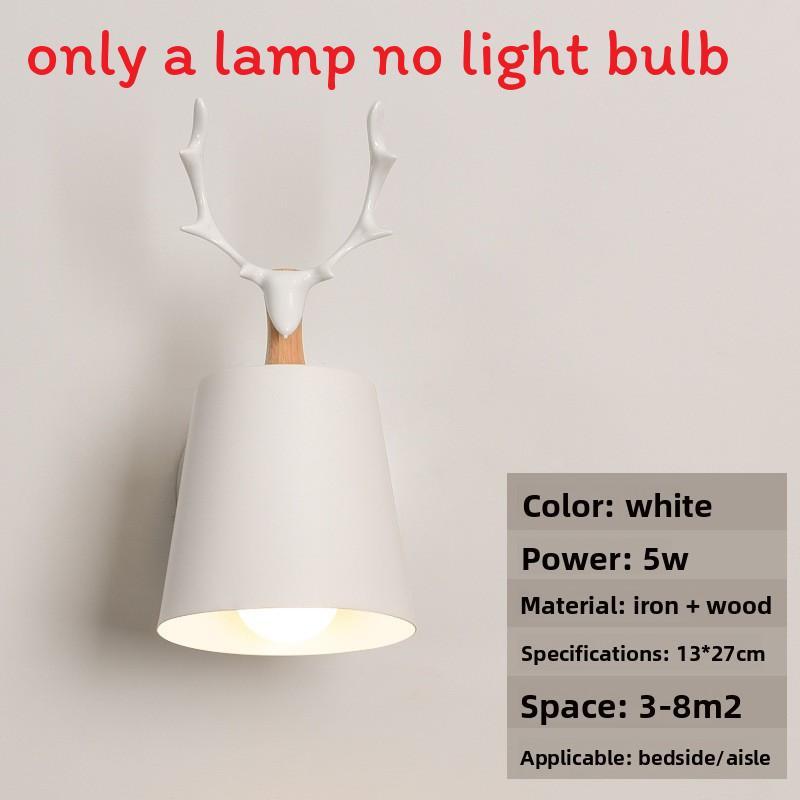 Modern Nordic Wall Lamp With Iron Shade For Home Hallway Balcony Lighting