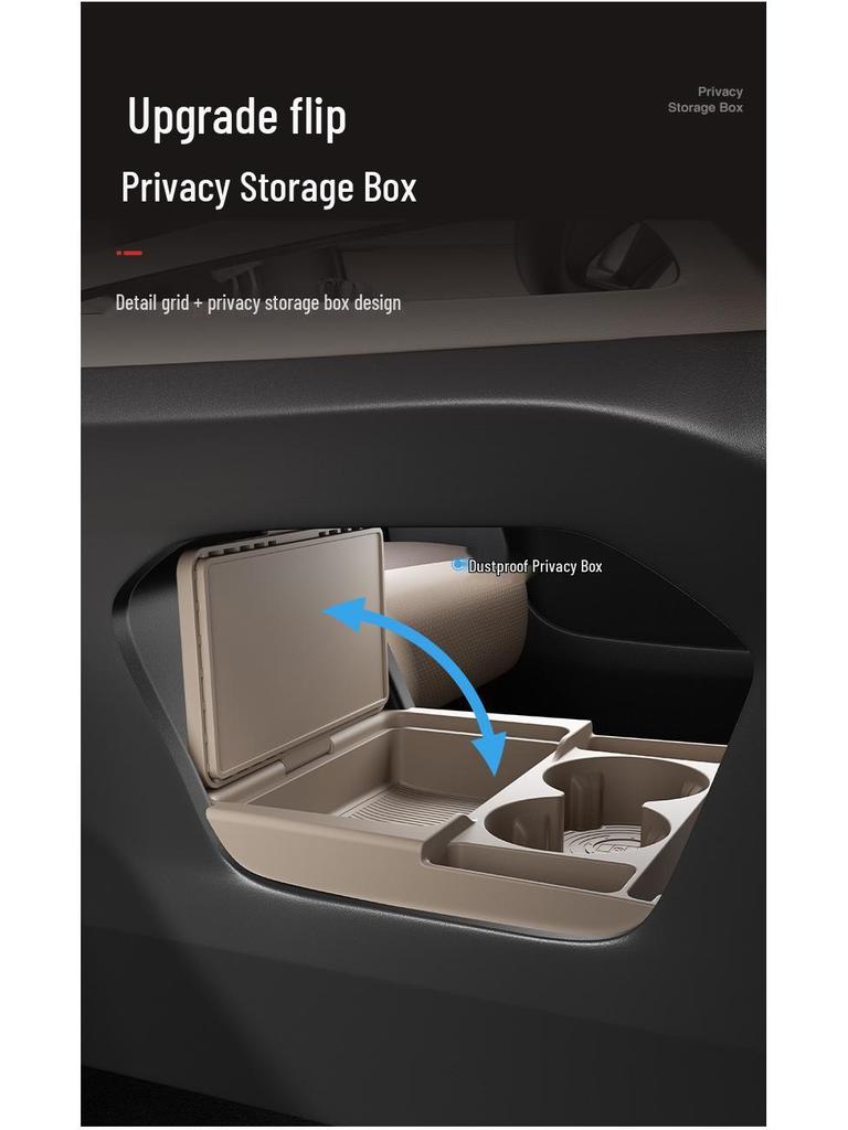 Dustproof Silicone Storage Box for Geely Xingyue L - Center Console Organizer for 26 Models.