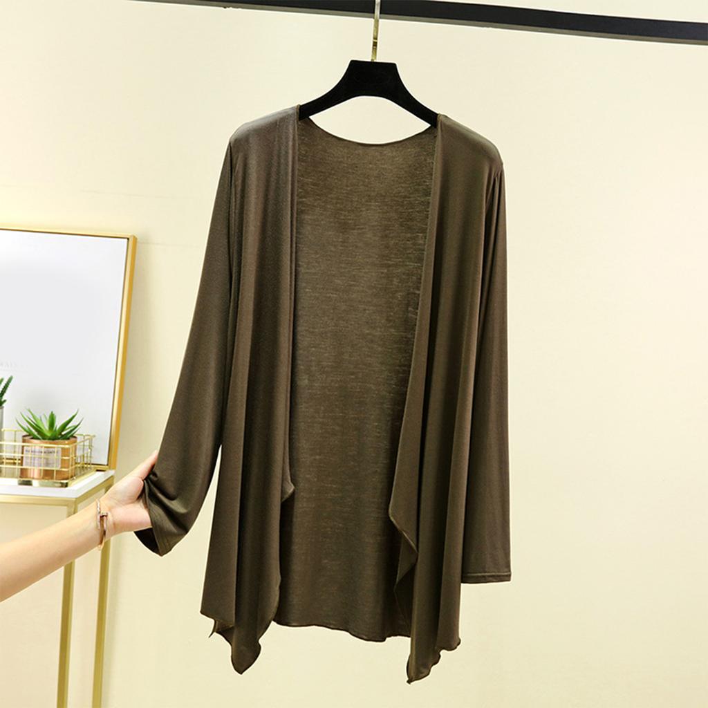 Women's Summer Long Sleeved Cardigan Oversized Top And Shawl Thin Jacket