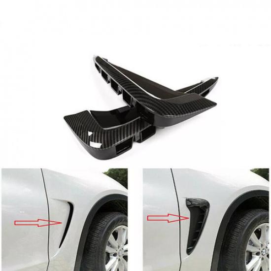 

Cover Carbon Side Marker Fender Air Wing Vent Trim M For BMW F15-X5 X5 35I 2014+