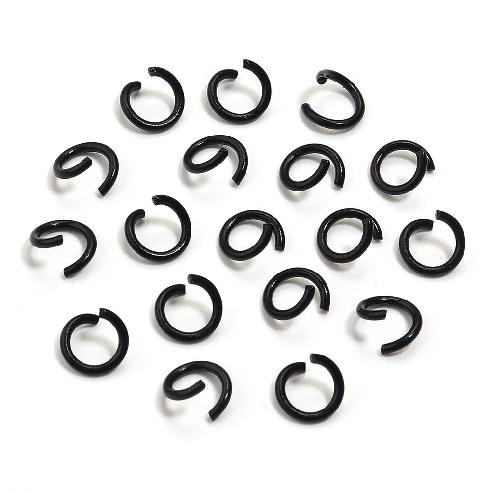 200pcs/Lot 8mm Colorful Metal Jump Rings Open Split Ring Connector For Choker Necklaces Bracelet Chain Maille Jewelry Making