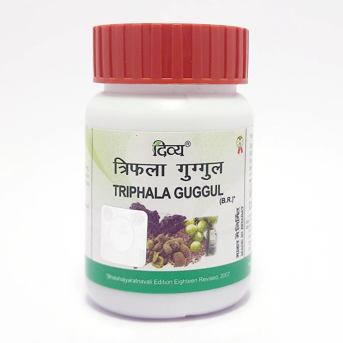 

Patanjali Divya Triphala Guggul, With Harad, Baheda, Amla, Shudh Guggul, | 40gm Pack Of 1