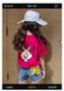 Trendy Summer Girls' Short-Sleeve T-shirt - Medium & Large Sizes