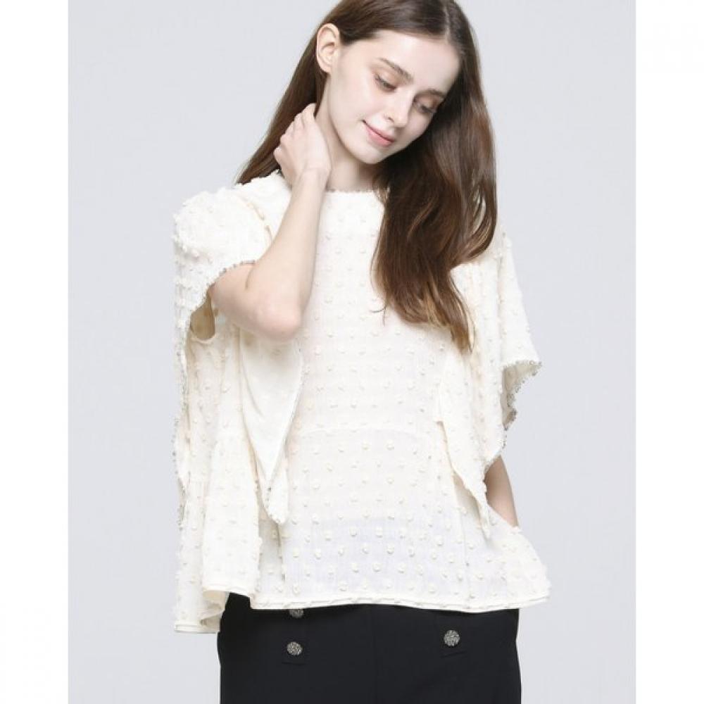 Son Jung Wan Women Dot Beads Frill Blouse Zbl6262320