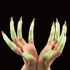 10Pcs/Set Scary Halloween Fake Fingers Ghost Ghost Claw Prop Zombie Witch Finger Set  Costume Party