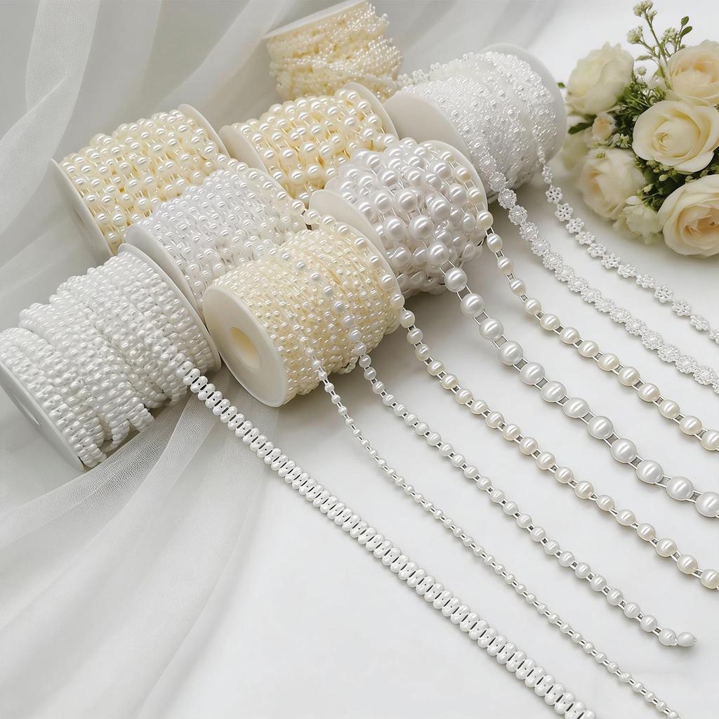 Double-Line Pearl Sunflower Snowflake Beads DIY Decoration