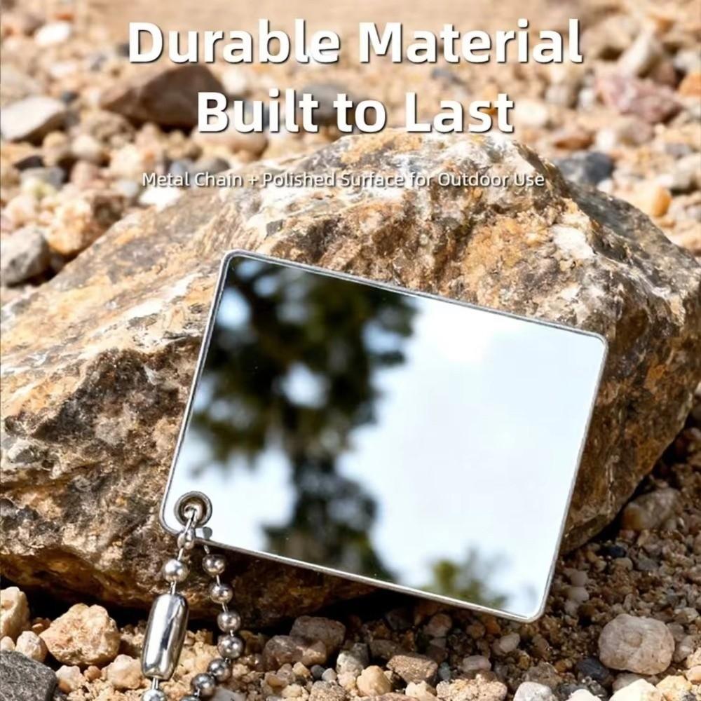Aiming Sight Emergency Signaling Device Acrylic Survival Mirror New Daylight Rescue Mirror  Hiking
