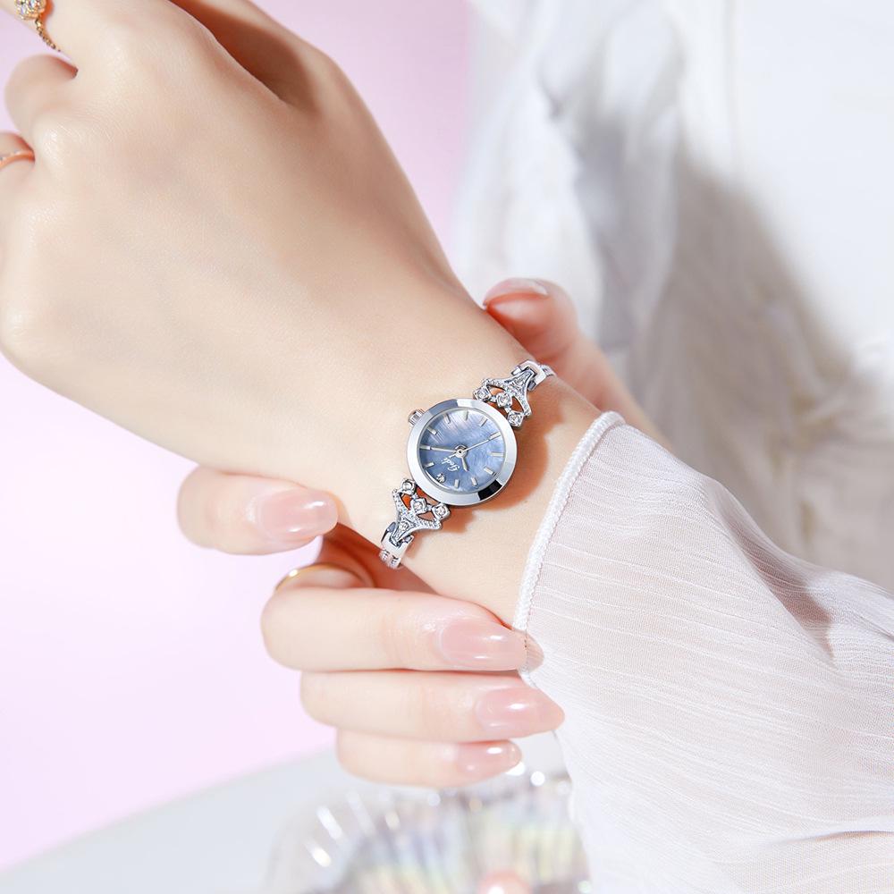 Gedi Nische High-End Perlmutt Quarz Armbanduhr - Elegant, Wasserdicht, Kleines & Exquisites Armbanduhr für Damen