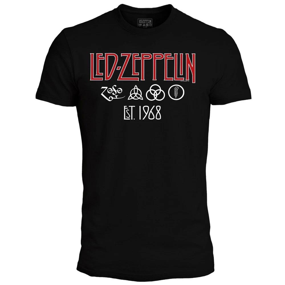 Official Led Zeppelin TShirt Jersey TShirt Original Black Rock Novelty 2026 S