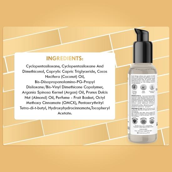The Skin Story Heat Protection Serum | Protects Hair Up To 250°C | UV Protection | Anti-Frizz | Hair Shield | Reduces Damage | 100ml