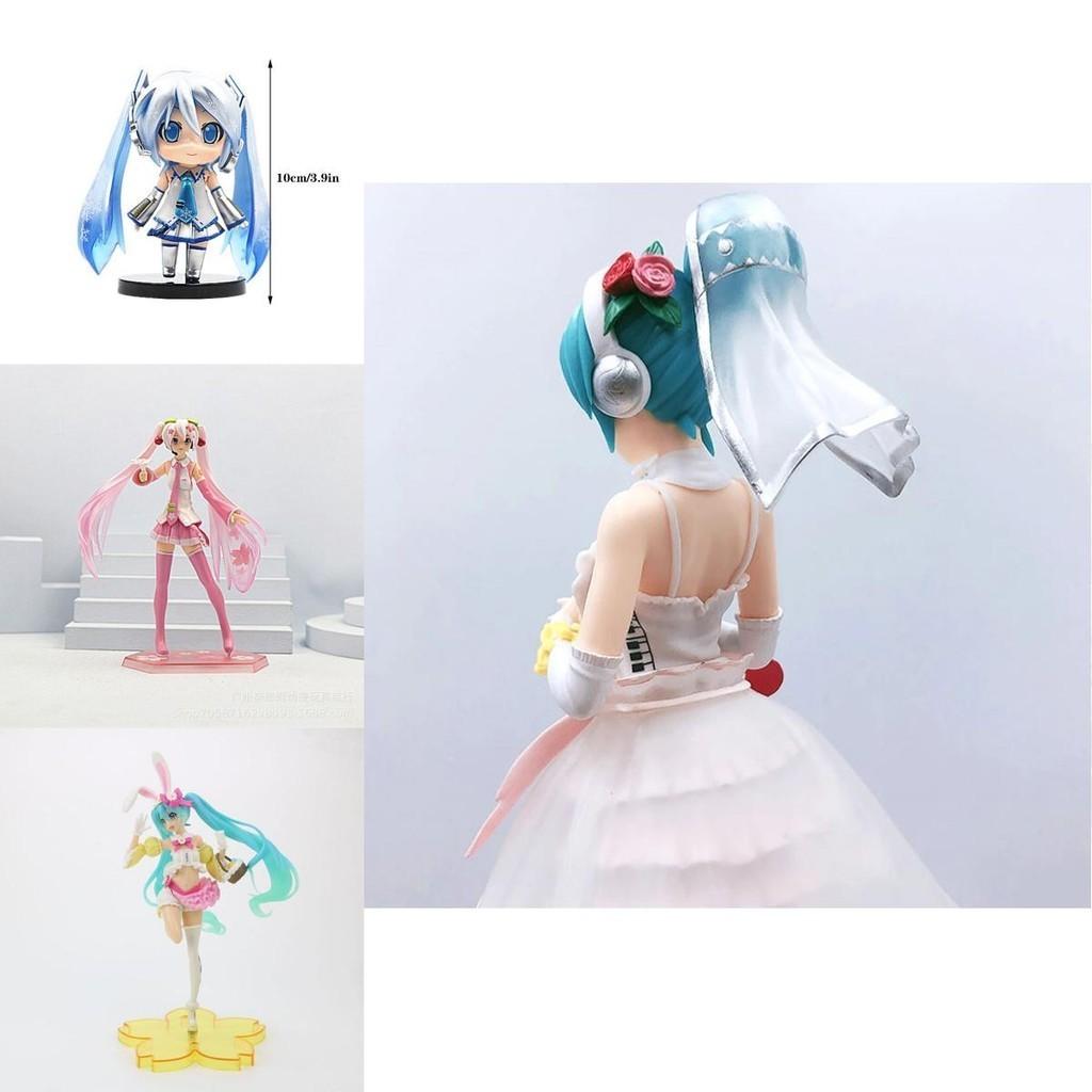 Hatsune Miku Cartoon Virtual Singer Manga Statue Figurines Stunning Collectible Model Toy